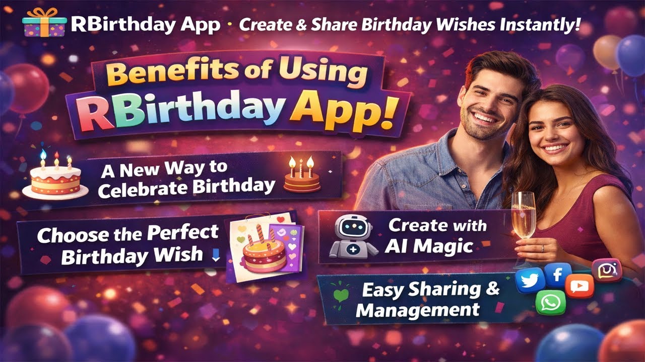 RBirthday App | Create & Share Birthday Wishes Instantly 2026 
