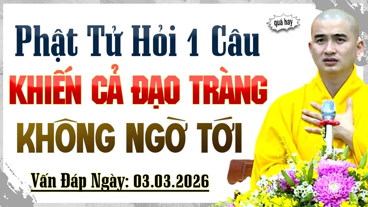 Phật Tử Hỏi Khó Thầy Một Câu Khiến Cả Đạo Tràng Ngỡ Ngàng | Thầy Thích Minh Thiền