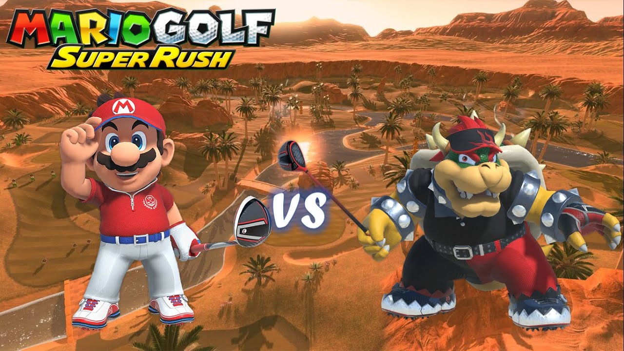 Mario Golf: Super Rush - Speed Golf - Mario vs Bowser - Spiky Palms