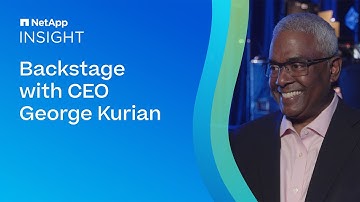 NetApp INSIGHT 2023: Backstage with NetApp CEO, George Kurian