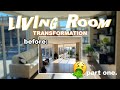 72 HOUR LIVING ROOM TRANSFORMATION! *Part One*