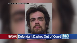 Defendant runs out of Amador courthouse after judge remands him into custody