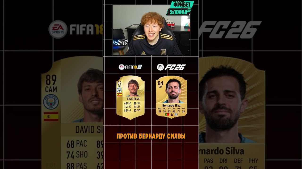 сравнение составов Манчестер Сити в FIFA 18 и FC 26