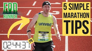 Run Your Best Marathon With These 5 SIMPLE Tips | FOD Runner