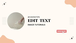 Nittila | Emaze tutorials | #4 Edit text