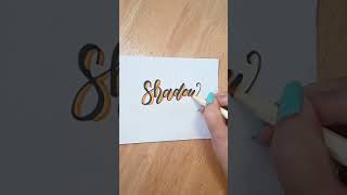 Shadow Lettering Technique #lettering #calligraphy #shorts #reels Shadows Tutorial Shorts Calligraphy Lettering Handlettering Moderncalligraphy Art