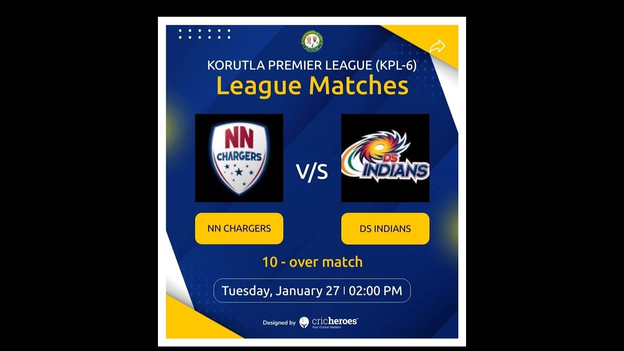 KORUTLA PREMIER LEAGUE (KPL-6)DS INDIANS-VS-NN CHARGERS