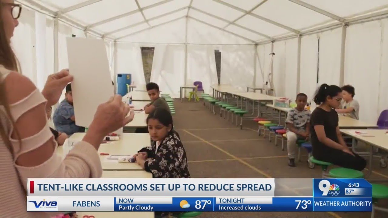Tent like classrooms