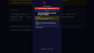 GATE 2027 Study Plan | Week 6 | Programming & Data Structures | 2026-05-13