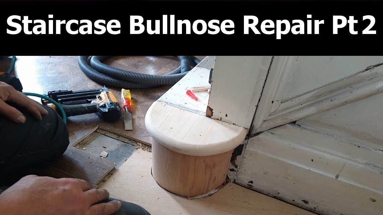 Staircase bullnose repair pt2 YouTube