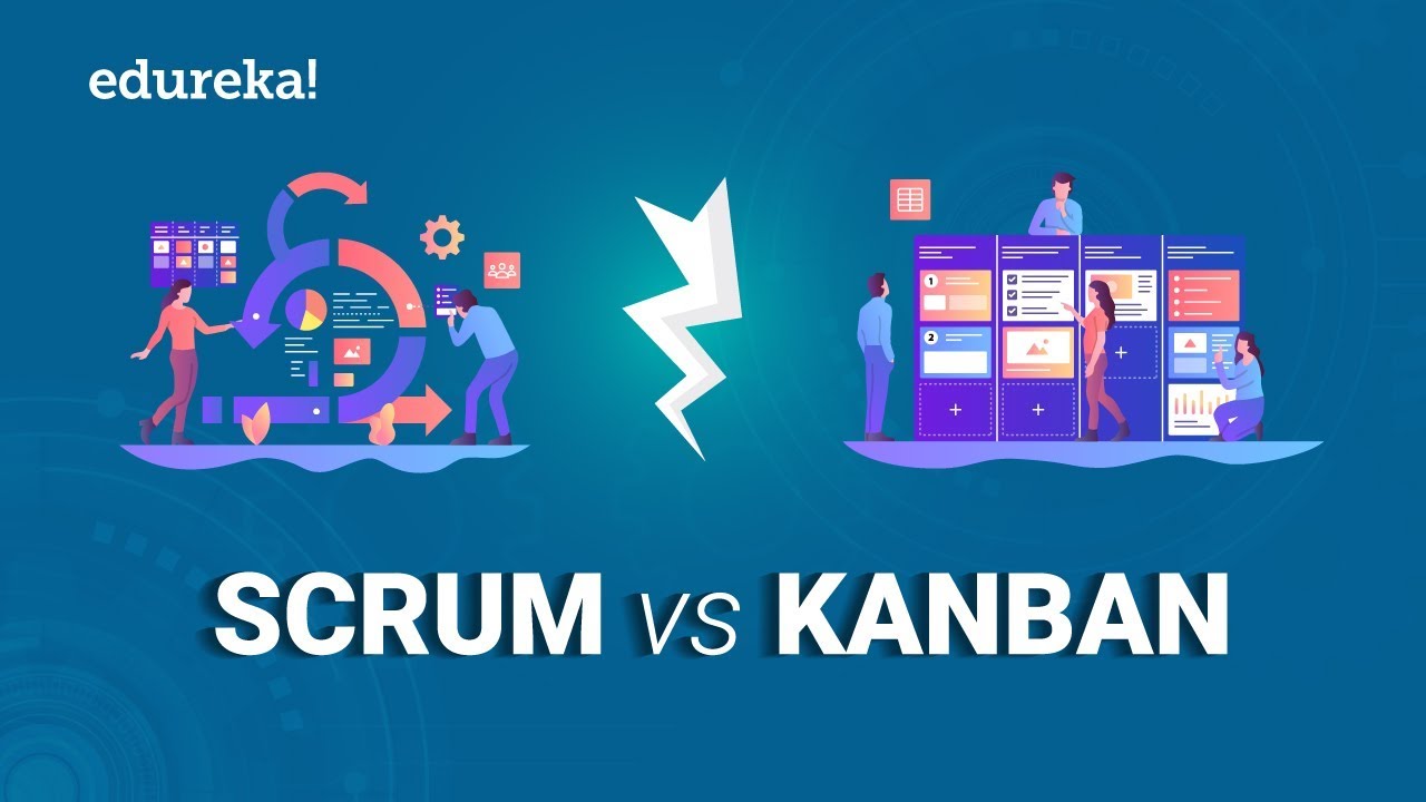 Scrum vs Kanban | Difference between Scrum and Kanban | Scrum Master Certification | Edureka