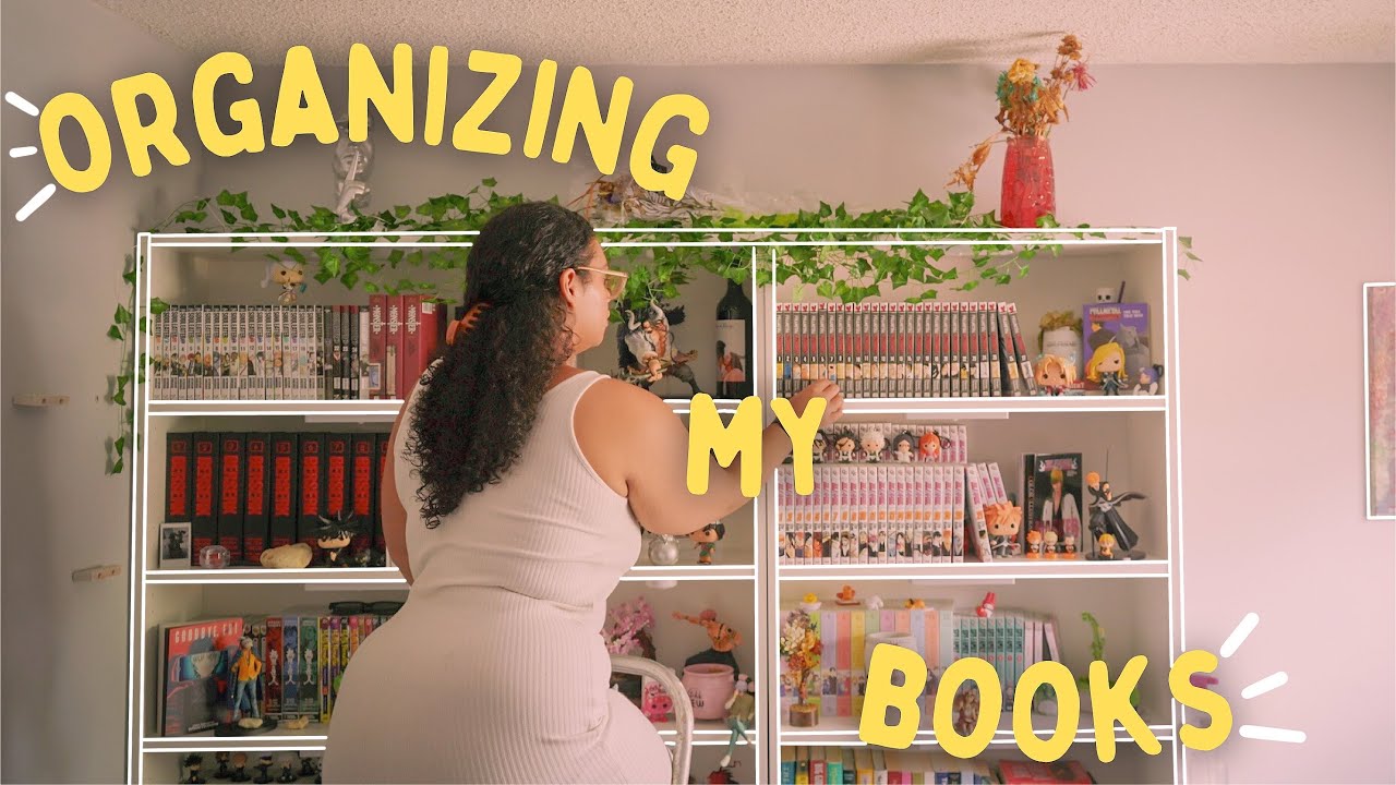 organizing my bookshelves | book & figure haul + bookshelf tour - YouTube