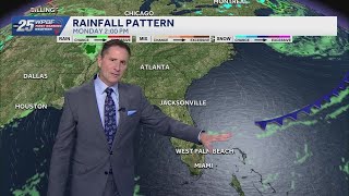 Weak cold front impacts weather in South Florida