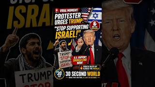 Viral Moment: Protester Tells Trump to Stop Backing Israel