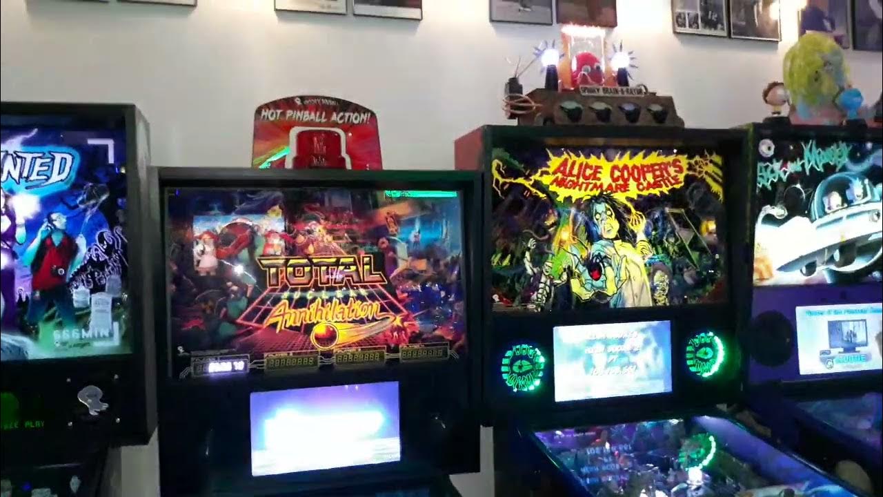 Pinball Palace lineup in Brunswick GA (just the pinball machines but