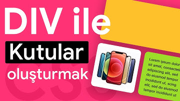 DIV ile Kutular & Alanlar Oluşturmak | CSS Dersleri