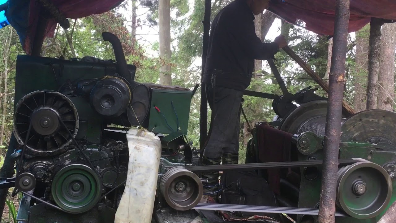 Logging Ropeway in Bhutan - YouTube