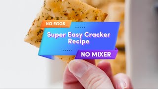 Super Easy To Make Saltine Crackers | Perfect Green Onions Cracker Biscuits With No Egg, No Sugar