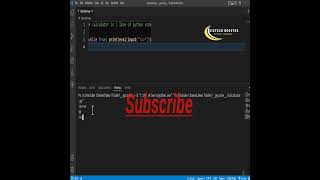 Make Calculator 1 line of #pythoncode #short #python #pythonturtle