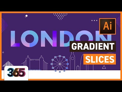 Gradient Slices |  Illustrator CC Tutorial #262/365