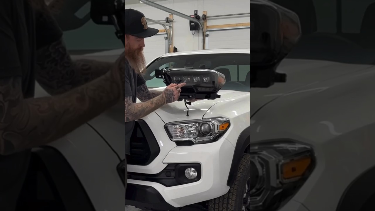 Alpharex headlights & V2 Tacoma grille 🔥