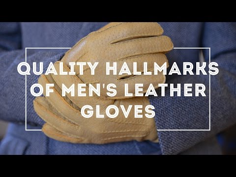 Men's Leather Dress Gloves Guide & How To Find A Quality Glove in Peccary, Lamb Nappa