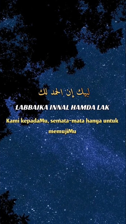 LABBAIKA INNAL HAMDALAK #shorts #sholawat