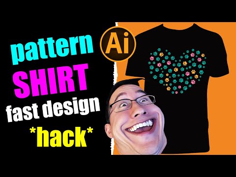 Shape Filled Pattern T-Shirt Design Hack using Illustrator Script
