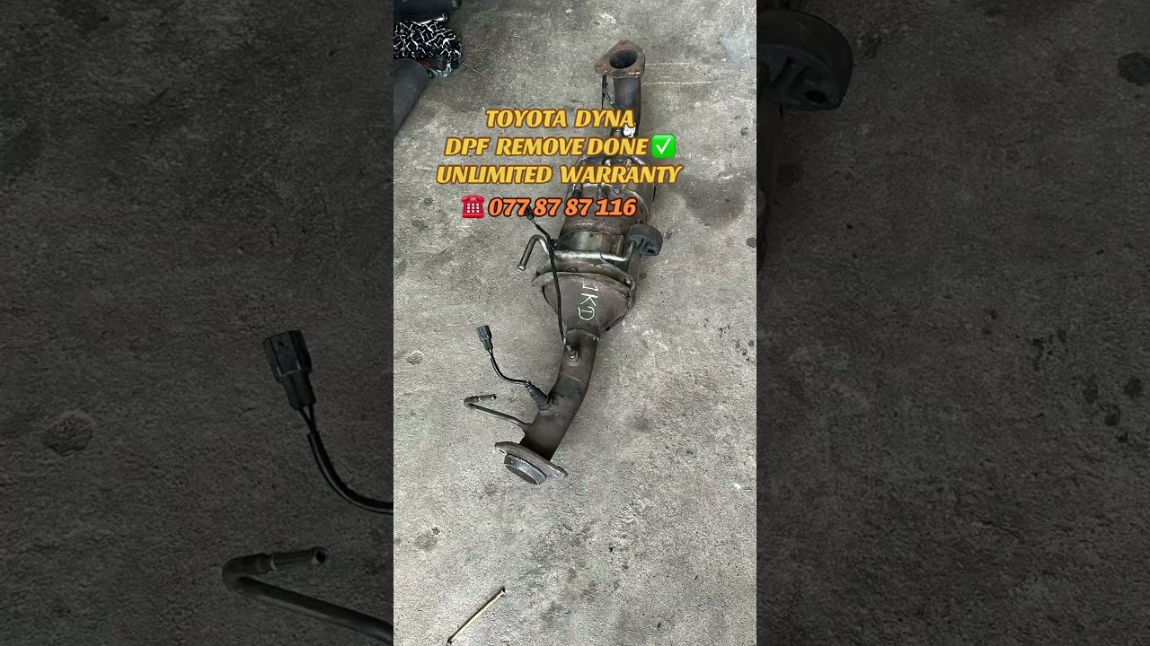 TOYOTA DYNA DPF REMOVE 