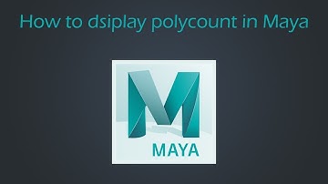 How to display Polycount in Maya | Maya Tutorial