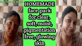 HOMEMADE FACEPACK FOR CLEAR, SOFT, MOIST, PIGMENTATION FREE GLOWING SKIN #BEAUTYTIPS #FACEPACK screenshot 5
