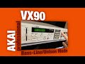 Akai professional vx90 bass line unison mode