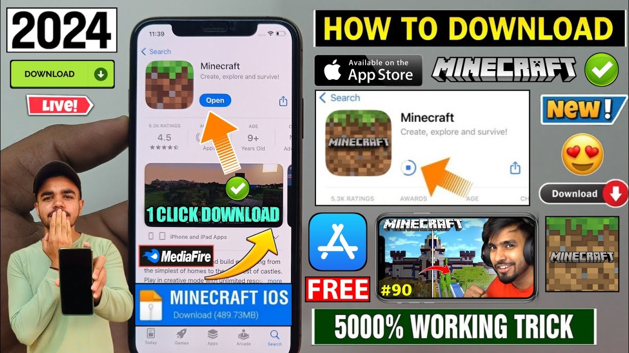 Minecraft ios download, how to download Minecraft for free in iphone