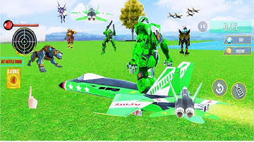 Army Bus Robot transport - Bus,plane,Robot Car Game #7 Android Game Play