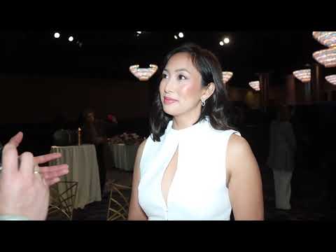 Dick Clark Prod Vice President Special Events JItter Garcia reveals table setting of Golden Globes