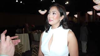 Dick Clark Prod Vice President Special Events JItter Garcia reveals table setting of Golden Globes