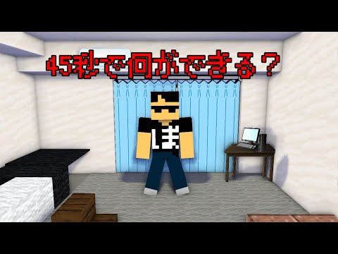 ぼんさんの約束のブツ...(罰ゲーム)マイクラアニメで再現してみた　45秒で何ができる？
