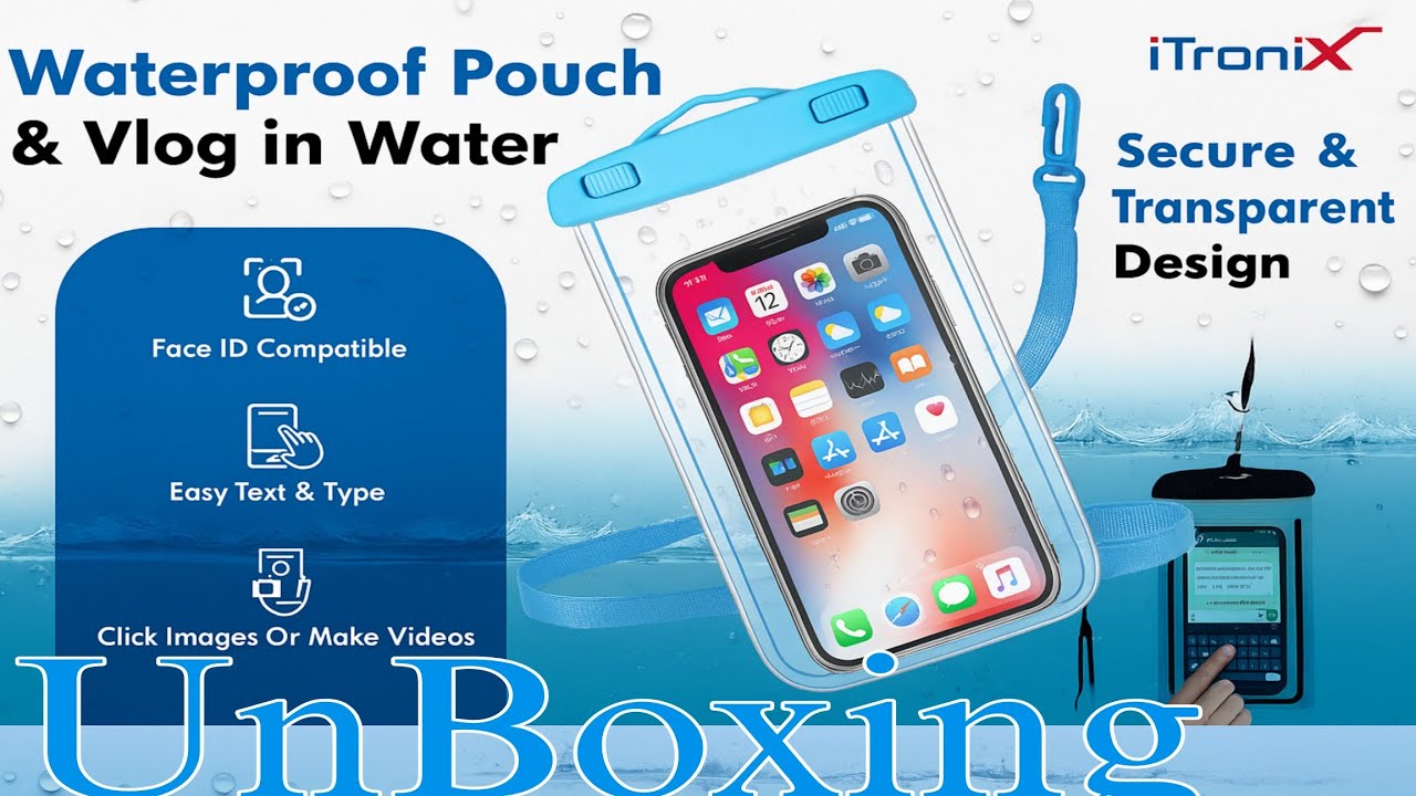 Водонепроницаемый чехол для мобильного телефона. Все смартфоны | Распаковка водонепроницаемого че...