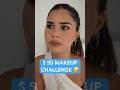 full face of makeup using $50 challenge 🫢 #makeup #shorts #grwm #challenge