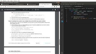 Linux Practice (Lab - Explore Python Classes - 3.4.6)