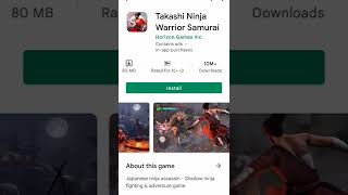 Best offline ninja samurai game.. takachi ninja warrior... 10 million downloads.... screenshot 1