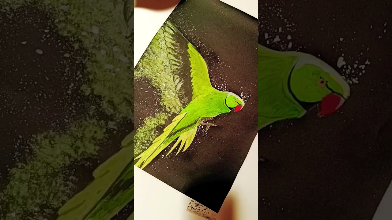 1st try on black paper