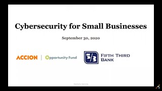 Cybersecurity for Small Businesses