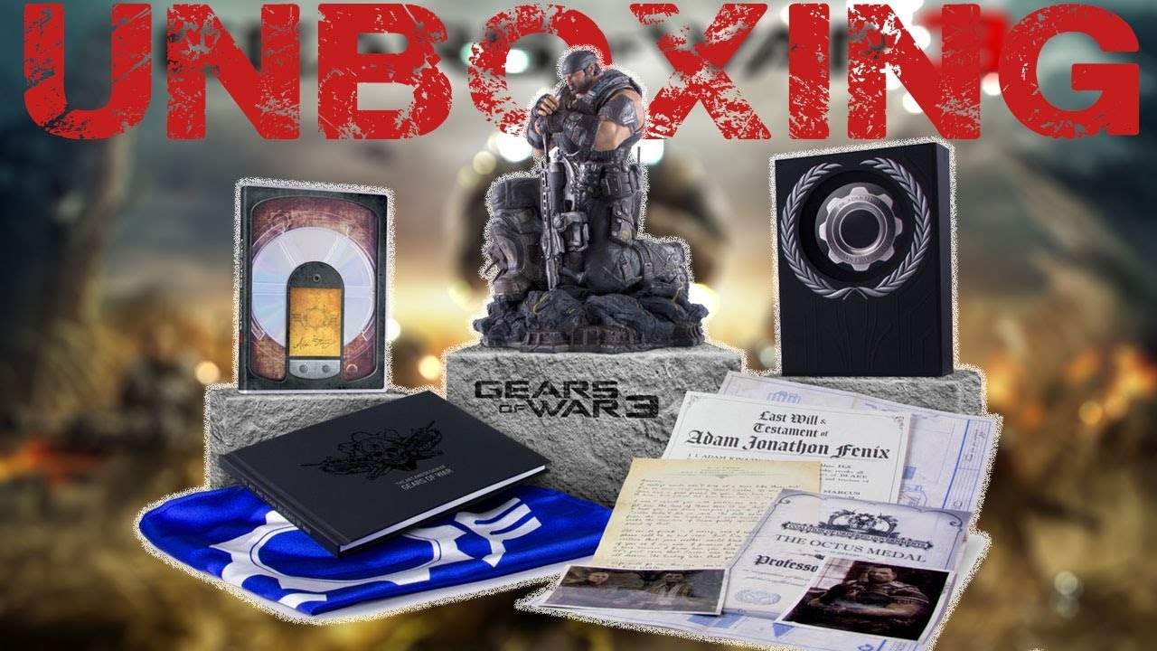 Gears Of War 3 Epic Edition Unboxing Youtube Gears Of War 3 Epic Edition Unboxing Youtube