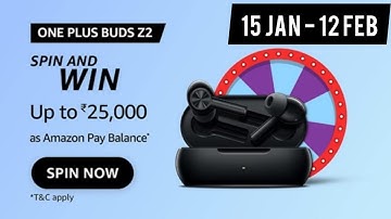 amazon OnePlus Buds Z2 Quiz Answers Today | Amazon Quiz Today | 15 January to 12 February
