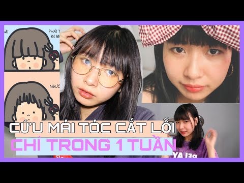 Giải Cứu Mái Tóc Cắt Lỗi Cực Đơn Giản Tại Nhà | How To Fix A Bad Haircut | With Mi Ngân