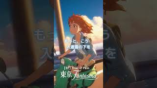 青空を切り裂くように走る。