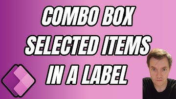 Showing Combo box Selected Items in a label   #53