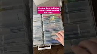 RightStart Math manipulative storage
