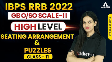 IBPS RRB 2022 GBO/SO SCALE-2 | High Level Puzzle & Seating Arrangement Class - 11 by Sona Sharma